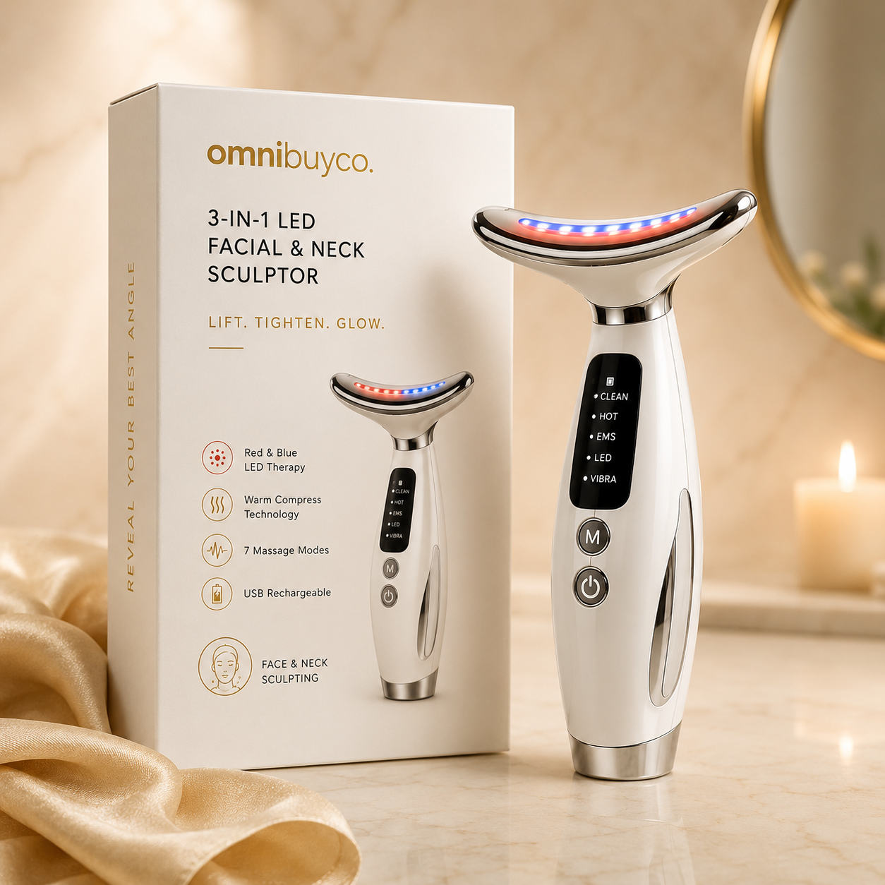 Omnibuyco LED Neck Lift & Facial Sculptor