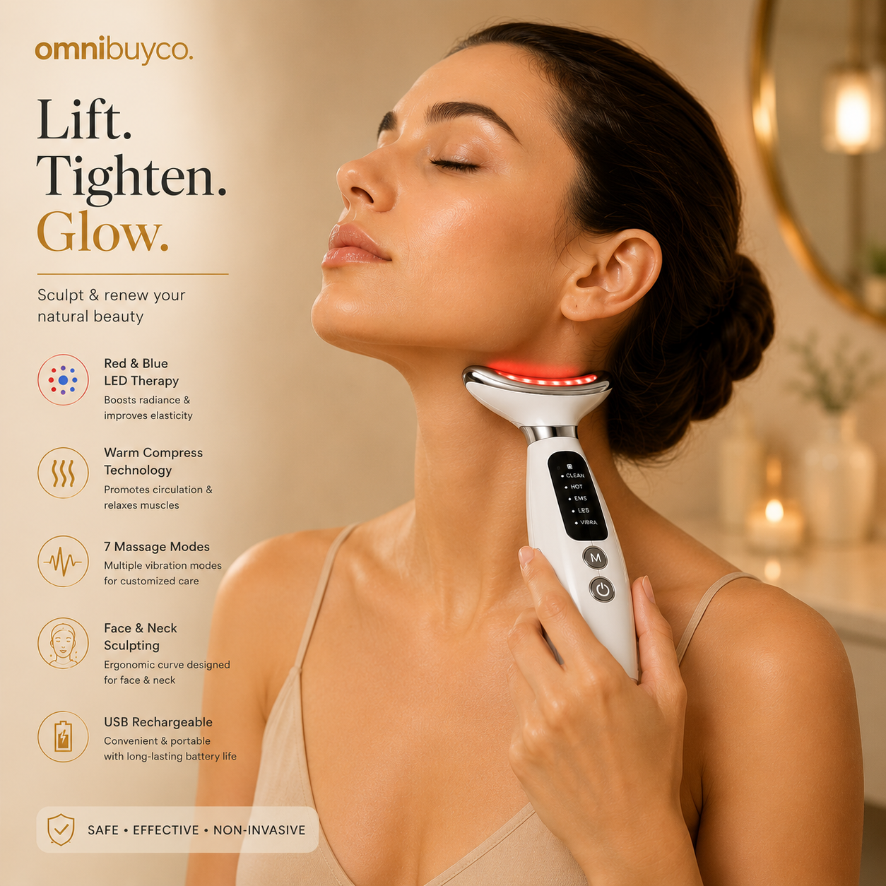 Omnibuyco LED Neck Lift & Facial Sculptor