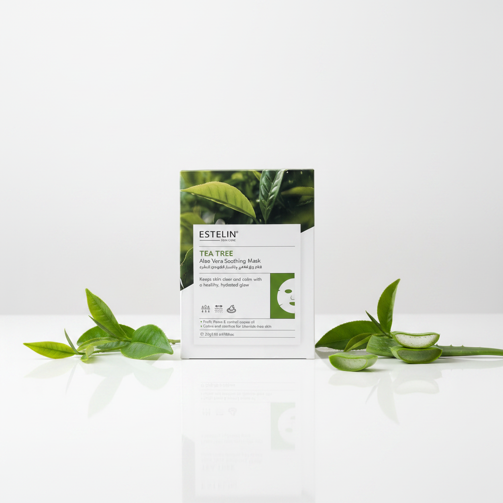 ESTELIN Tea Tree & Aloe Vera Soothing Sheet Mask