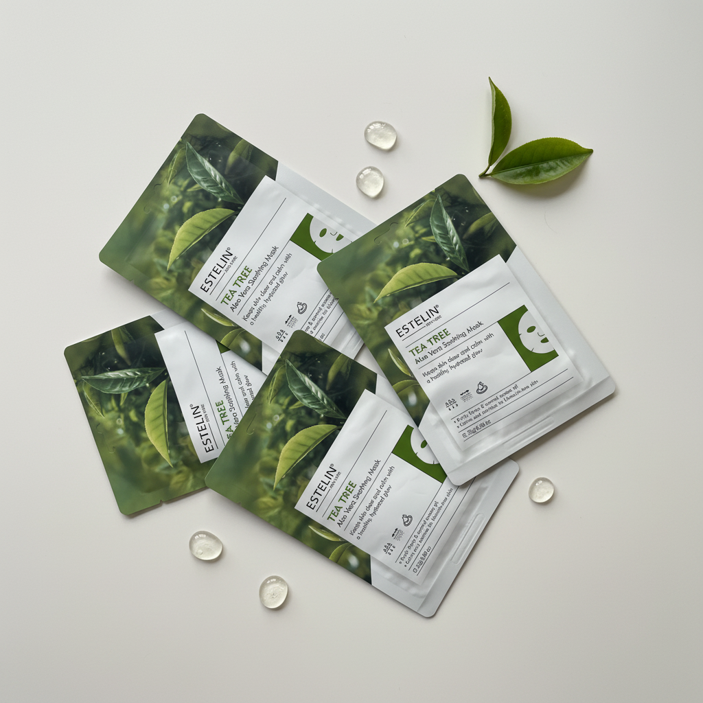ESTELIN Tea Tree & Aloe Vera Soothing Sheet Mask
